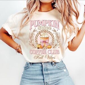 NEW CUSTOM PUMPKIN SPICE CLUB T-SHIRT